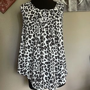 Haute leopard tank top NWT